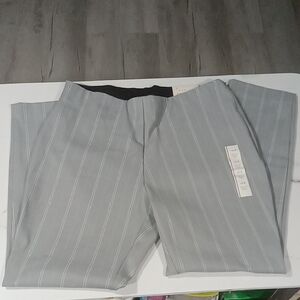 A New Day Gray Pinstripe Skinny Ankle Pants